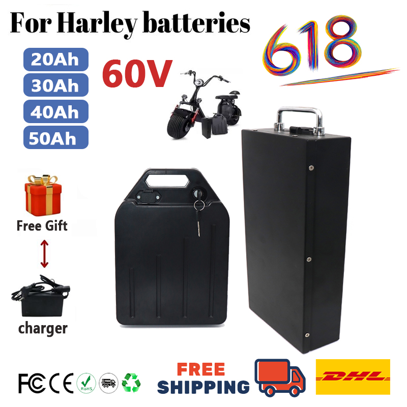60V 50Ah Electric Scooter Battery - Für Harley-Batterie 60V 20Ah 30Ah 40Ah