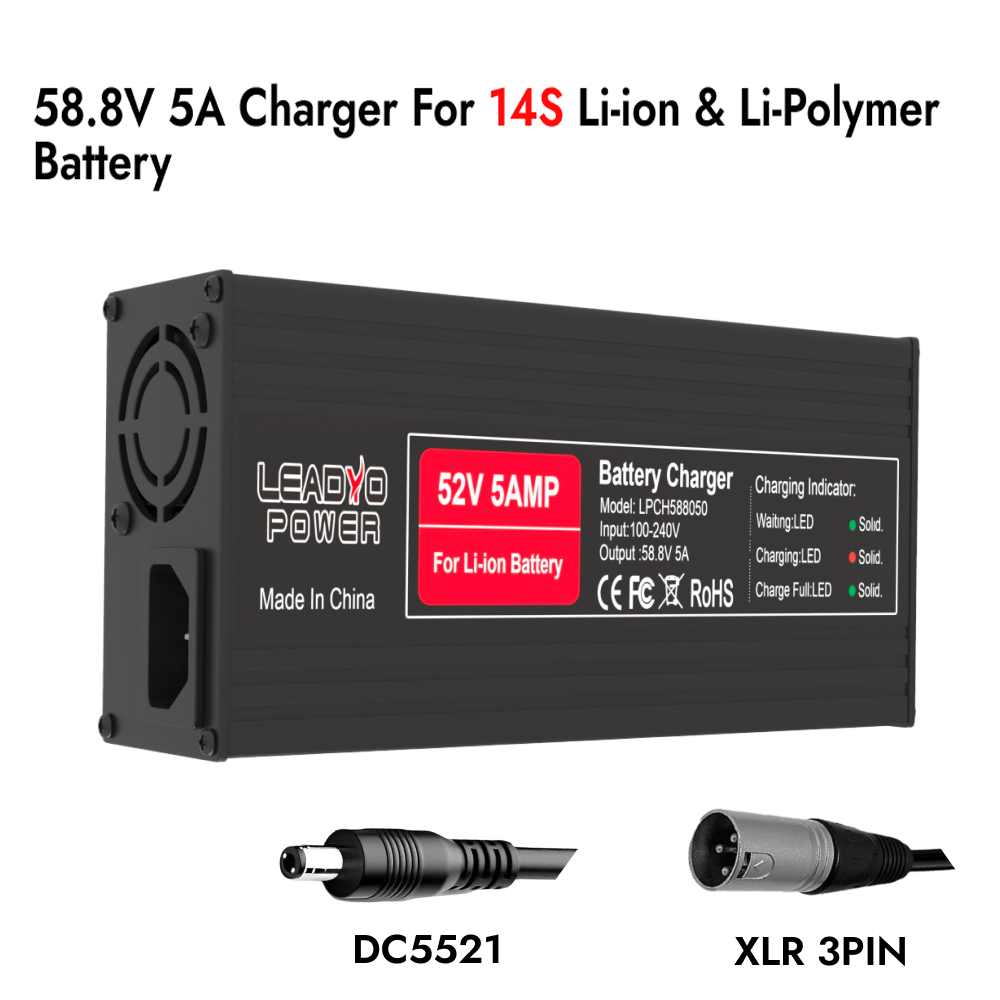 54,6V 58,8V 67,2V 5A Ladegerät – 84V 20A Smart Charger Bewertung und Preis